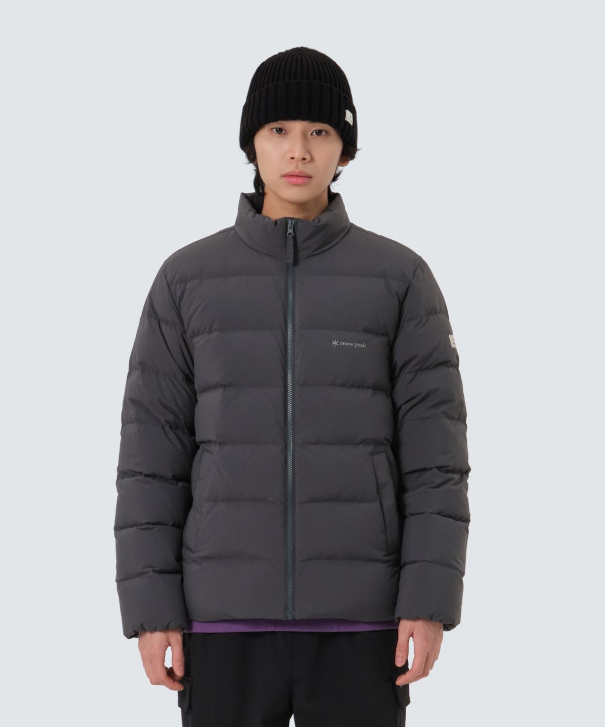 스노우피크 어패럴(SNOWPEAK APPAREL) 랜드에어 스탠드넥 경량 다운 자켓 (S25WMGDJ40) Charcoal