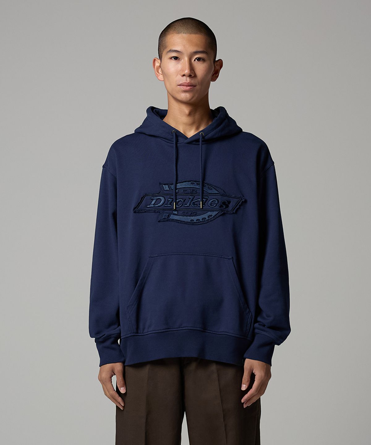 디키즈(DICKIES) 워시드 EMB 그래픽 후드티 Naval Academy