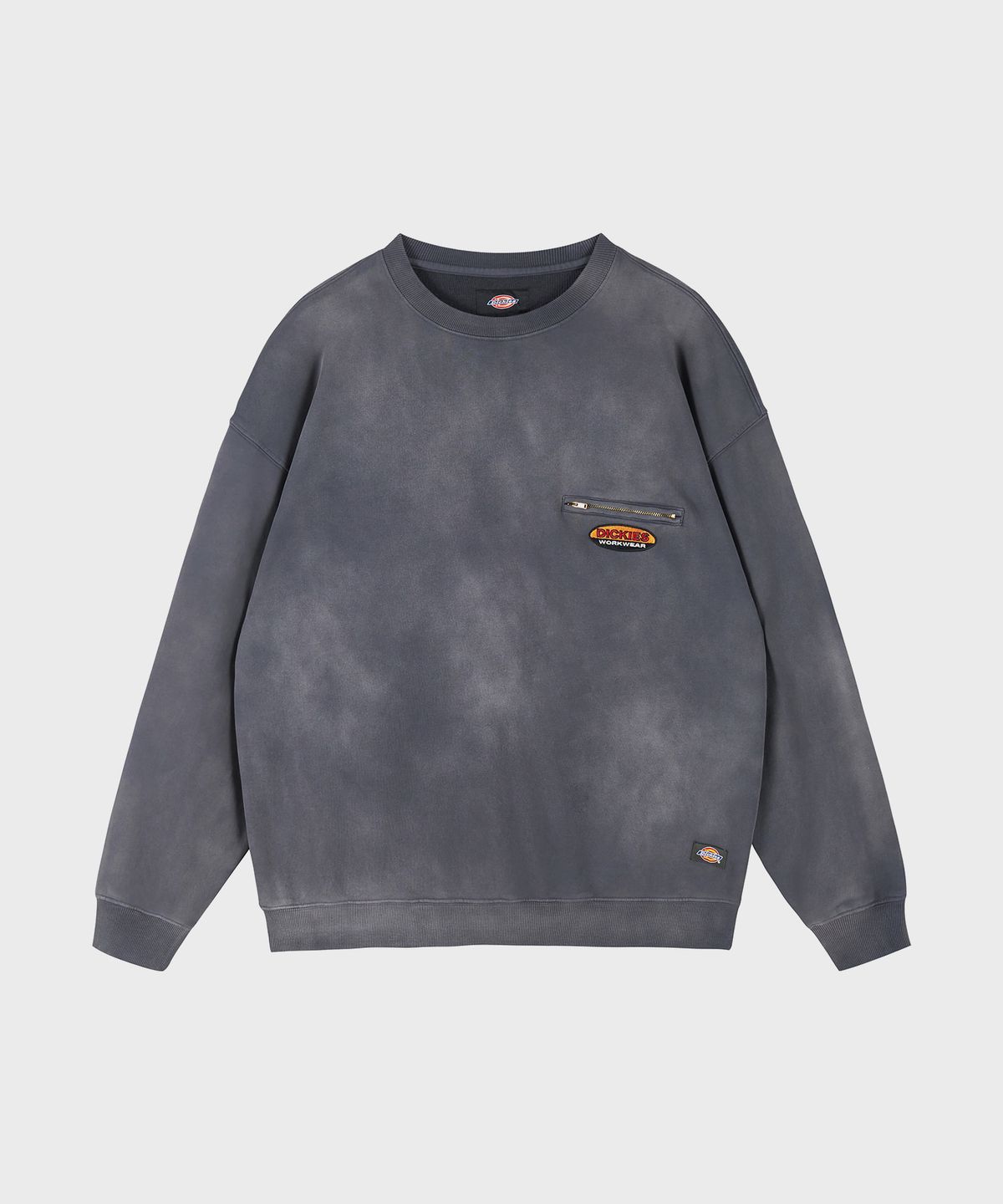 디키즈(DICKIES) [JP Capsule] 페이디드 워시드 크루넥 맨투맨 Charcoal