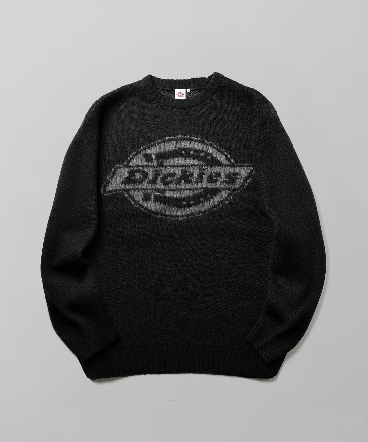 디키즈(DICKIES) 빅 로고 헤어리 니트 Black