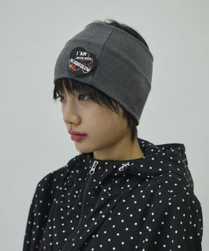 와이드 터번 헤어밴드[그레이]