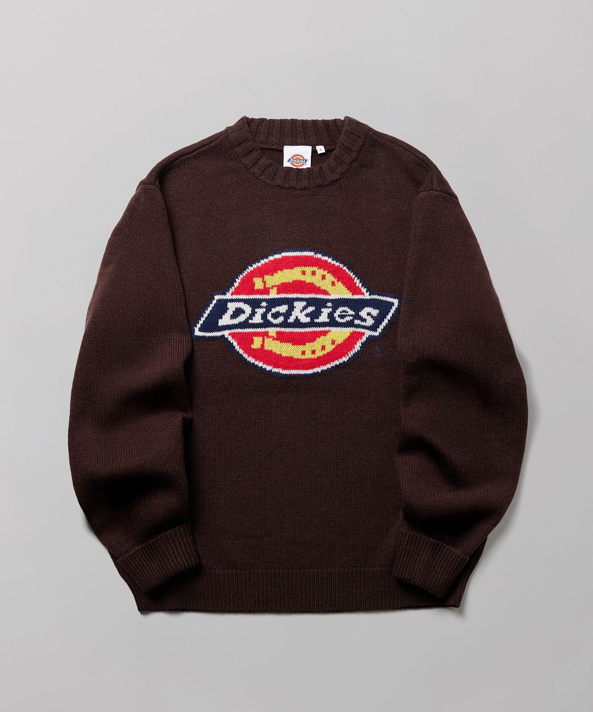 디키즈(DICKIES) 트리 로고 풀오버 니트 Brown