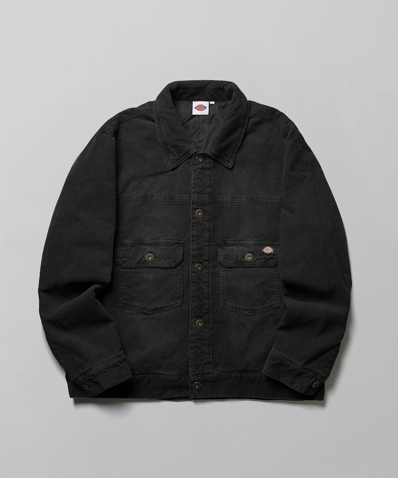 워시드 코듀로이 재킷 Black