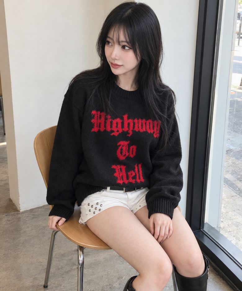Hellride Crewneck Knit Black