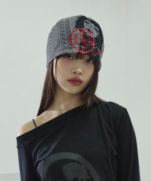 느와르 니트 비니[그레이]