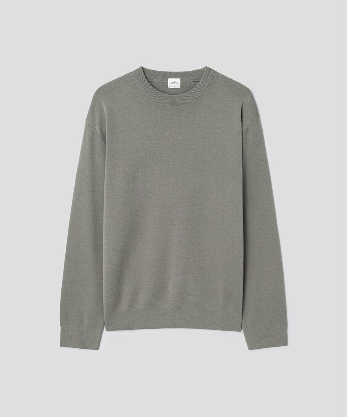 시프트지(SHIFT.G) Basic Crewneck Sweater  Khaki