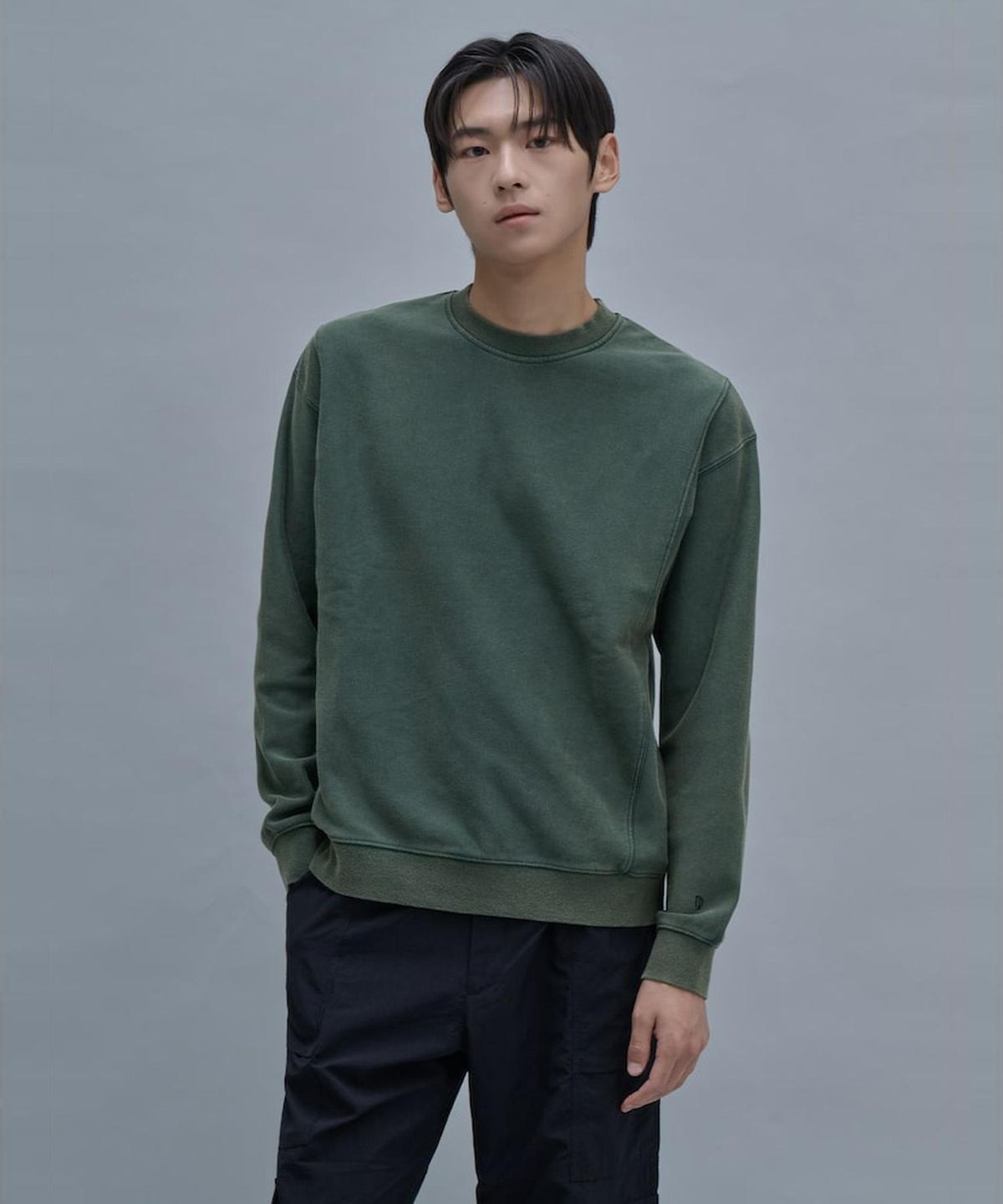 시프트지(SHIFT.G) Washed Color Sweatshirts  Green