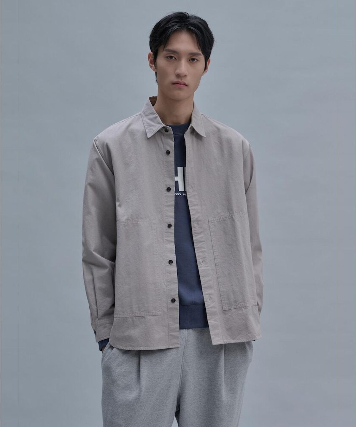 시프트지(SHIFT.G) Whph SunDried Cotton Shirts  Grey