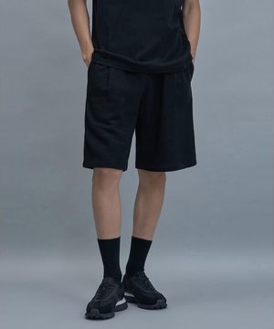 WHPH Wide Sweat Shorts  Black