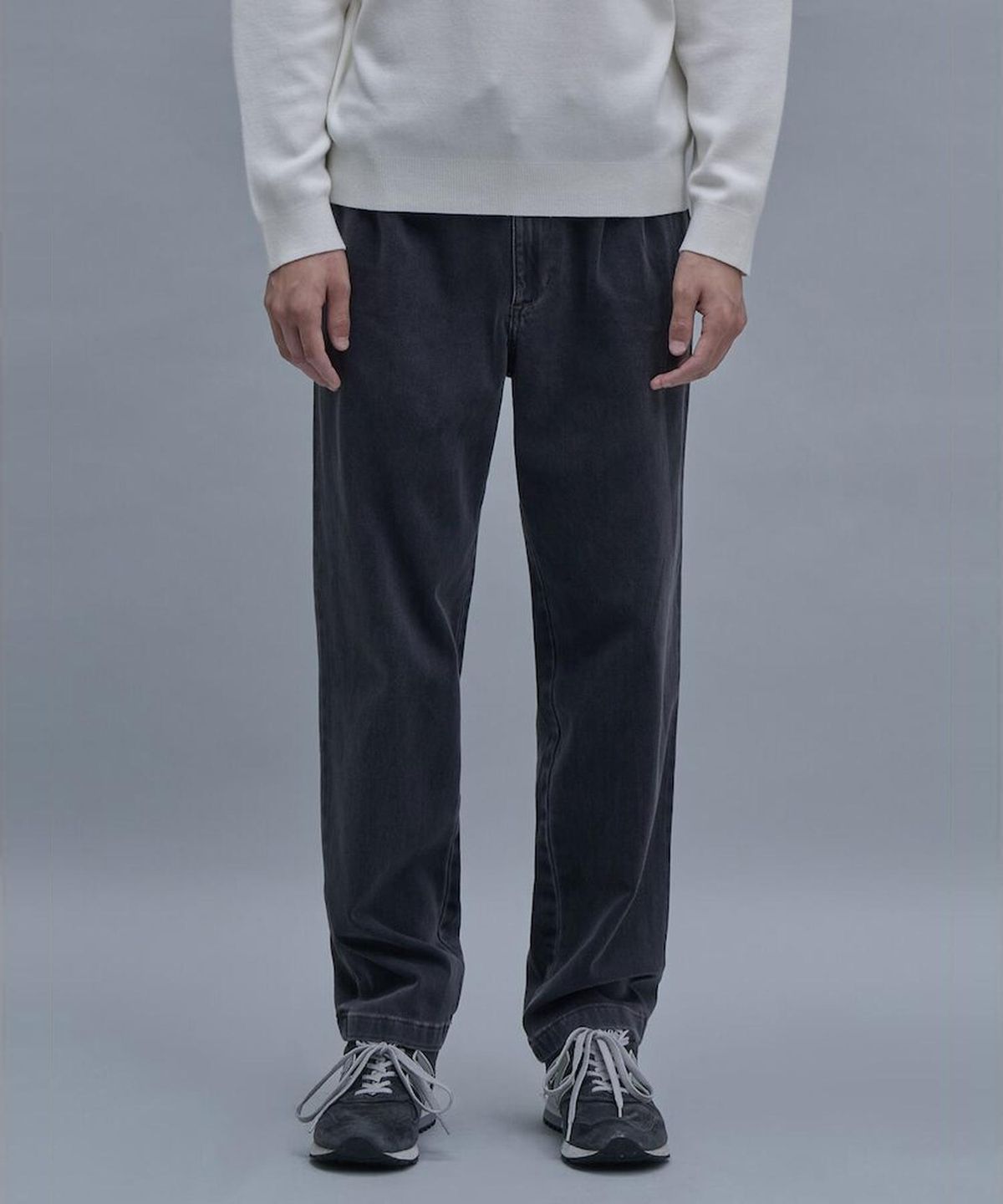 시프트지(SHIFT.G) Officer Pleats Denim Pants  Grey