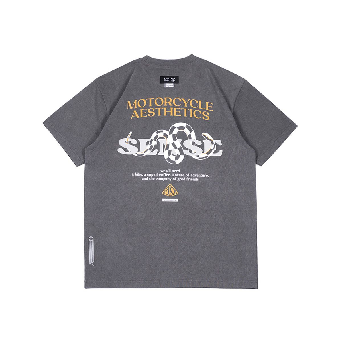 아첼레란도(ACCELERANDO) BT24DG 서펀트 스탠다드 핏 티셔츠 Dark grey