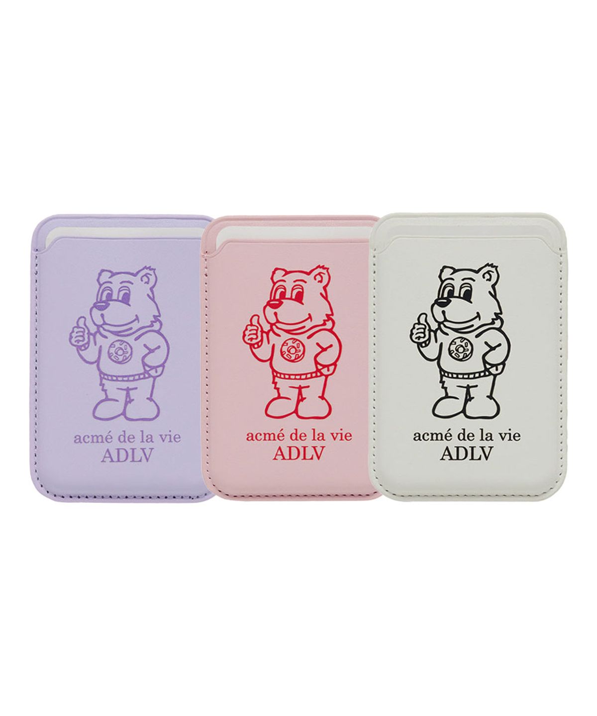 아크메드라비(ACME DE LA VIE) AC BEAR MAGNETIC CARD WALLET CASE (3 COLOR)