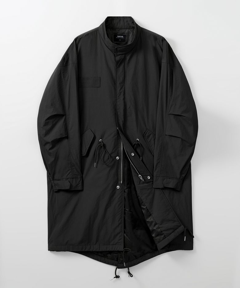 유틸리티 피쉬테일 롱 파카 (BLACK)