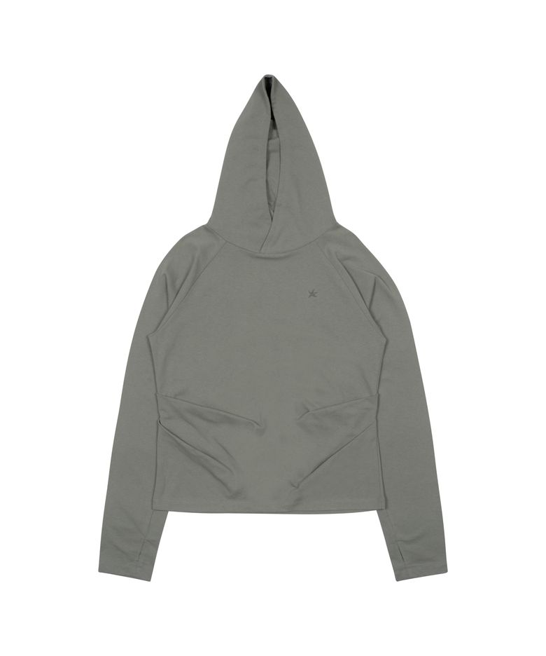 TCM hooded raglan long sleeve (grey)