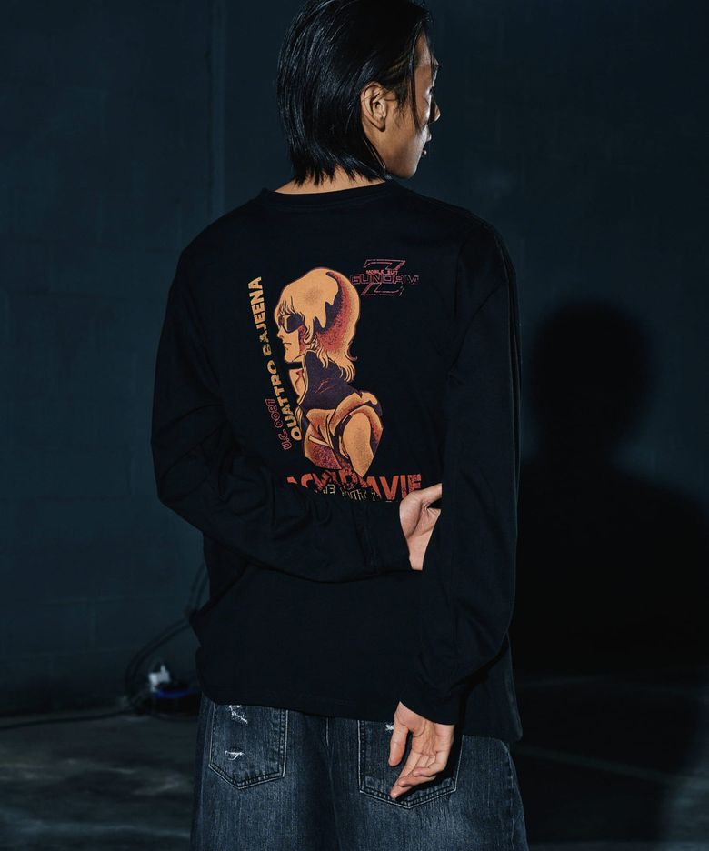 기동전사 건담 MOBILE SUIT Z GUNDAM PILOT BIO WASHING LONG SLEEVE T-SHIRT (3 COLOR)