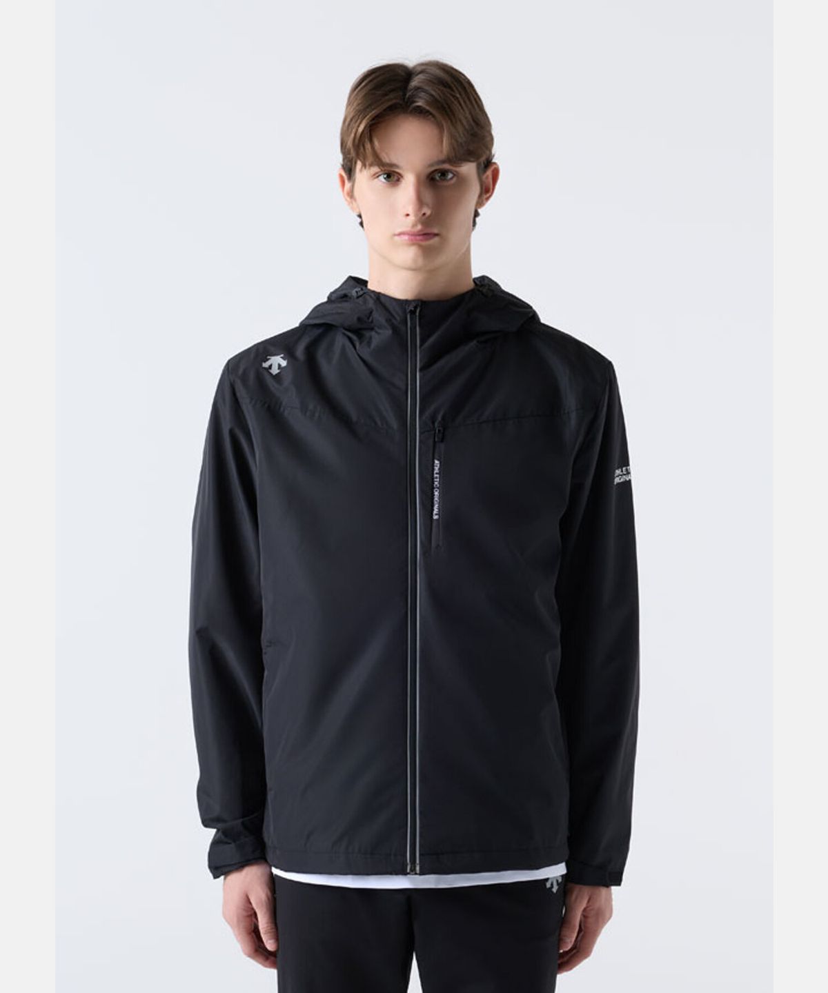 데상트(DESCENTE) 러닝 안감 기모 자켓 블랙(SQ323RJK91)