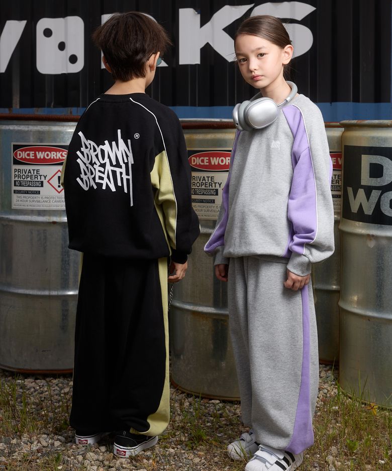 KIDS TAG COLOR BLOCK CREWNECK SETUP -2COLOR