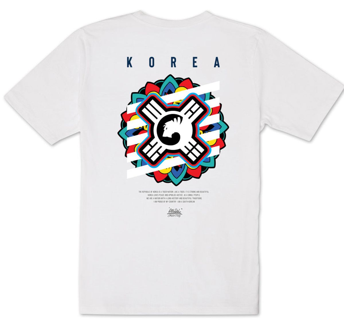돌돌(DOLDOL) DMK-T-shirts-154 데블몽키 호랑이 대한민국 그래피티 티셔츠 반팔티