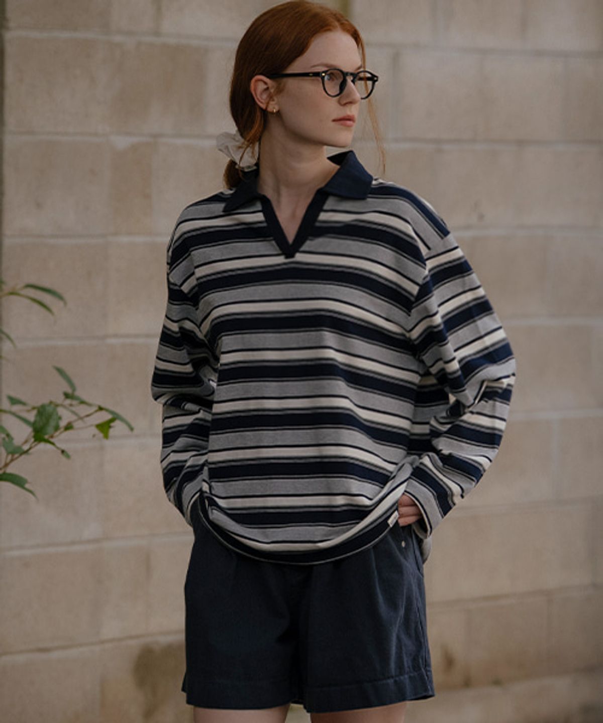 노운베러(KNOWNBETTER) Stripe overfit collar longsleeve T-shirt [KNFW03TS07]_[3color]