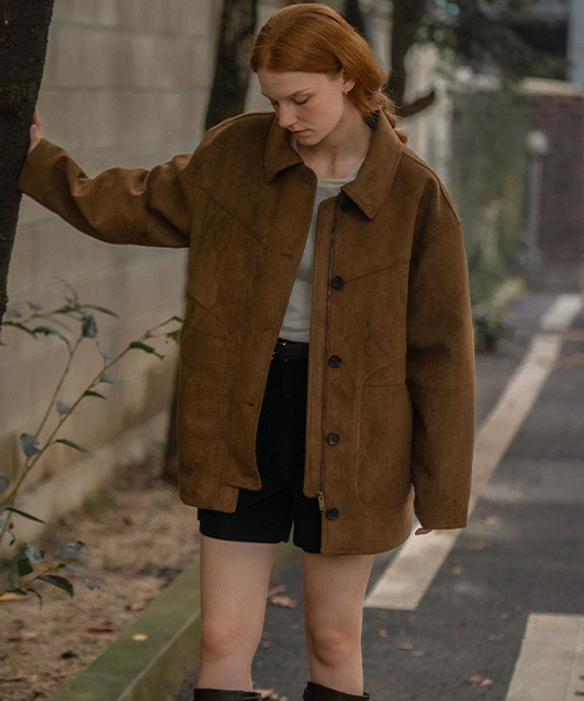 노운베러(KNOWNBETTER) Overfit field suede jacket [KNFW03JK01]_[2color]