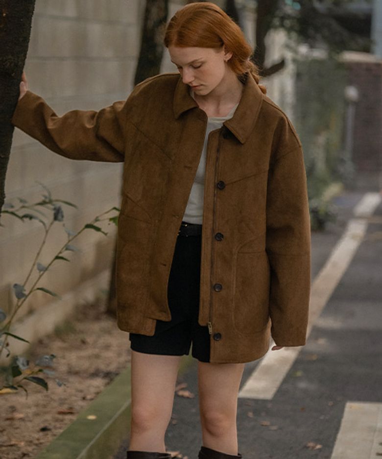 Overfit field suede jacket [KNFW03JK01]_[2color]