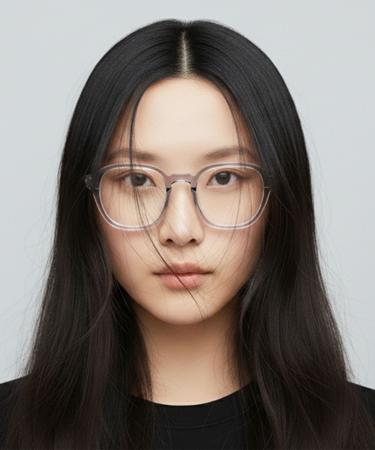 르네 하우윈(RENE HAUYNE) Rouge 그레이/블랙 안경 DR2110N