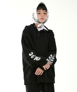 D31 소매고딕 후드집업 (블랙)