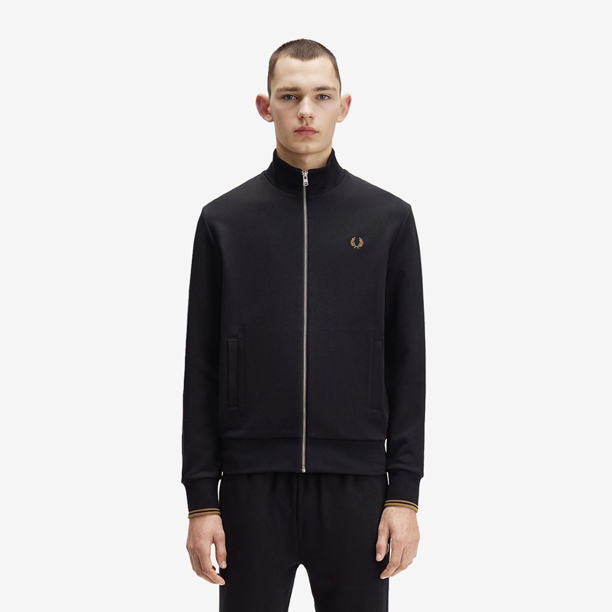프레드페리(FRED PERRY) [Sport] 집 스루 스웻셔츠 - 블랙 AFPM2531327-102