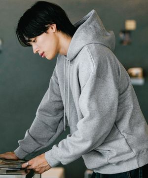 플레인 에센셜 후드 그레이 KJHD2674