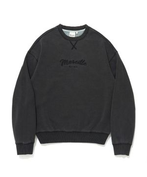 MARSEILLE PIGMENT CREWNECK_BLACK