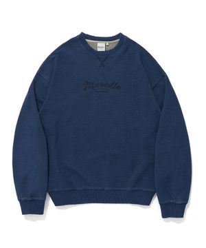 MARSEILLE PIGMENT CREWNECK_M.INDIGO
