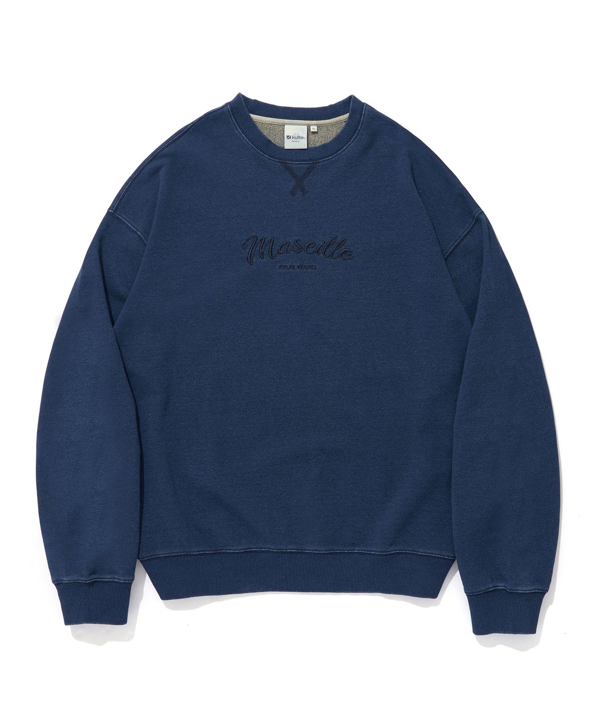 쿨트(KULTE) MARSEILLE PIGMENT CREWNECK_M.INDIGO
