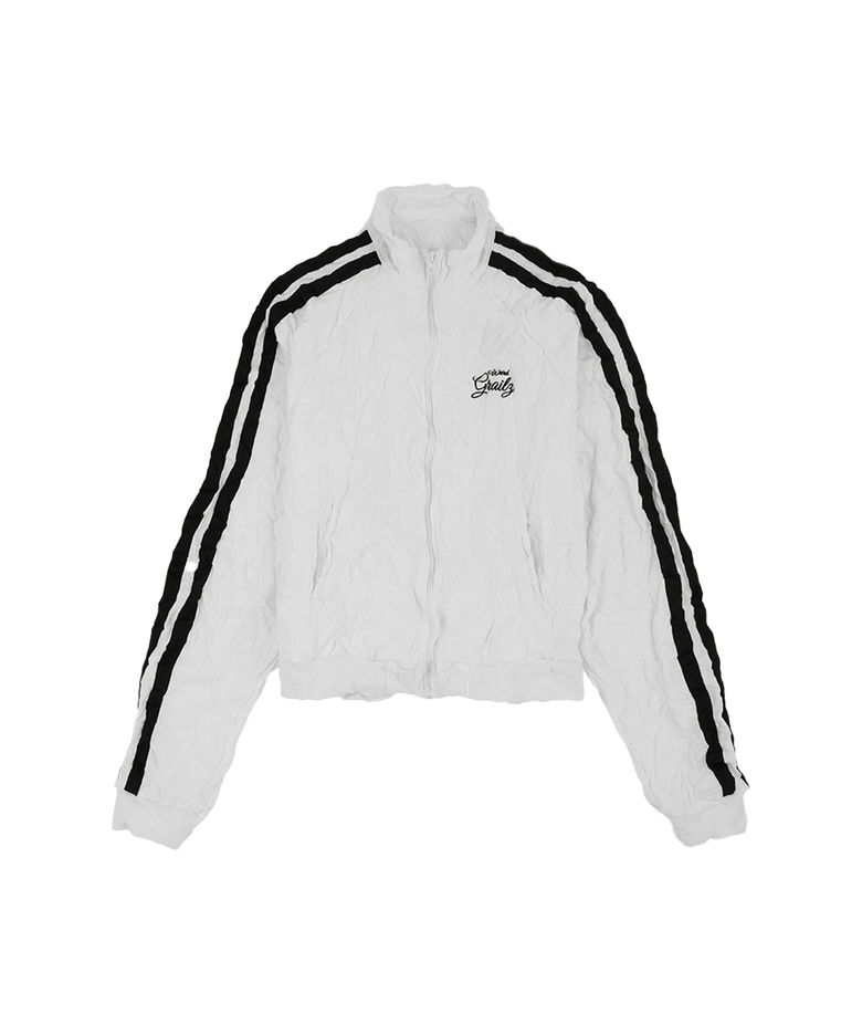 CRINKLE TRACK JACKET [WHITE]