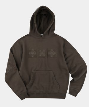 와플 로고 패치 후디 [모카]