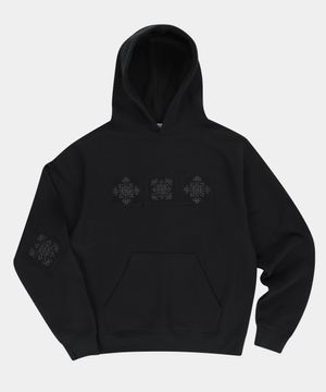 와플 로고 패치 후디 [블랙]