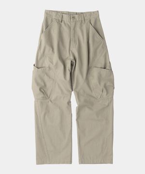 아웃 포켓 핀턱 팬츠 [베이지]