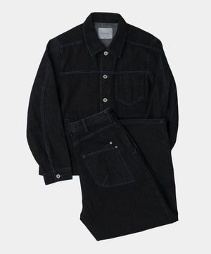 니들 워크 데님 트러커자켓 [인디고]