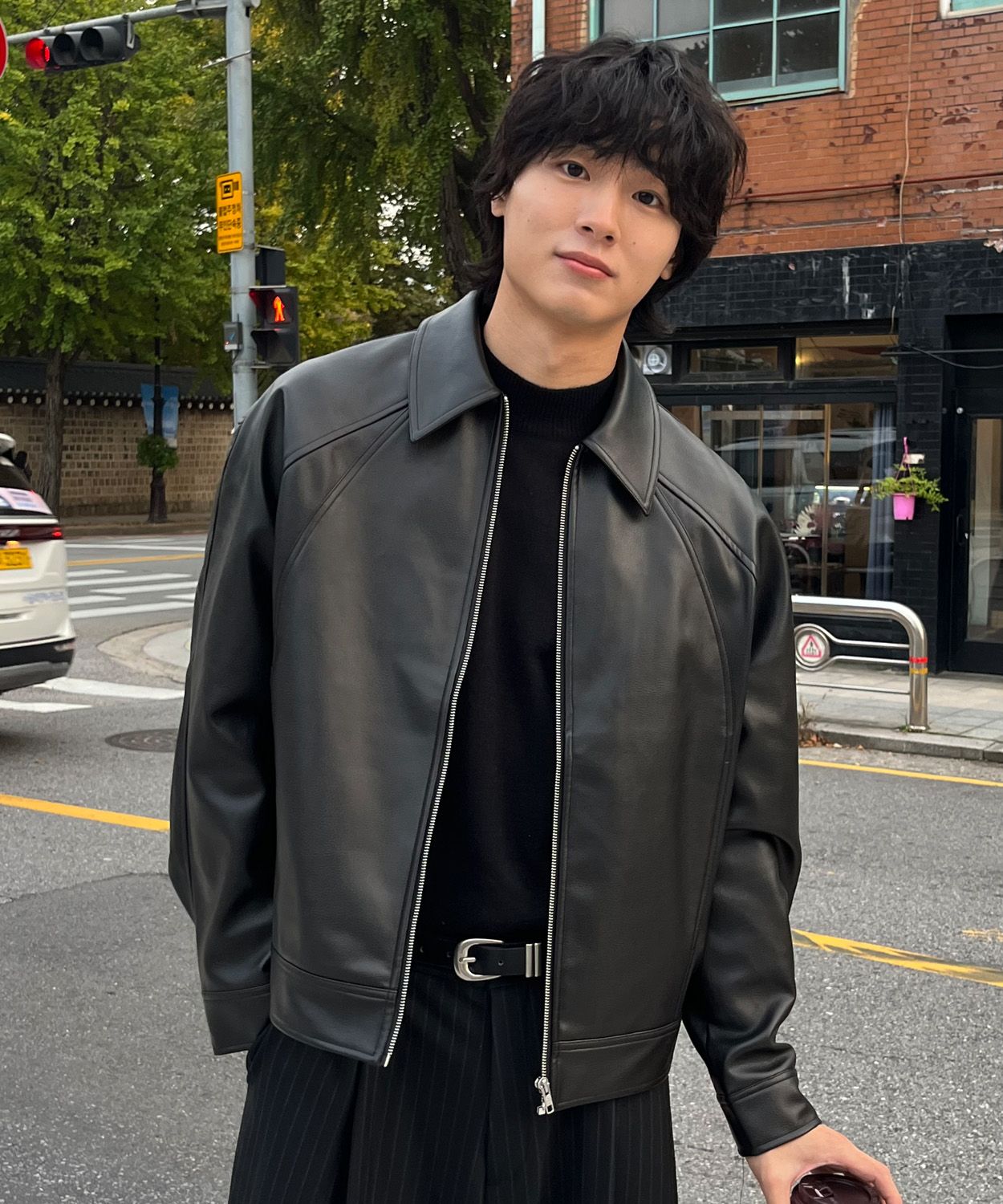 leather jacket | No.1 K-fashion Store MUSINSA