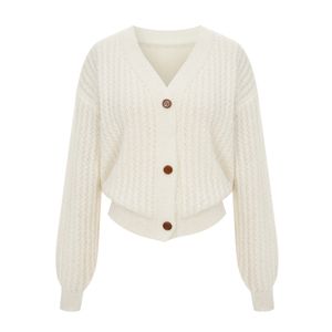 웨이브하찌브이넥가디건_V5C-CCA018