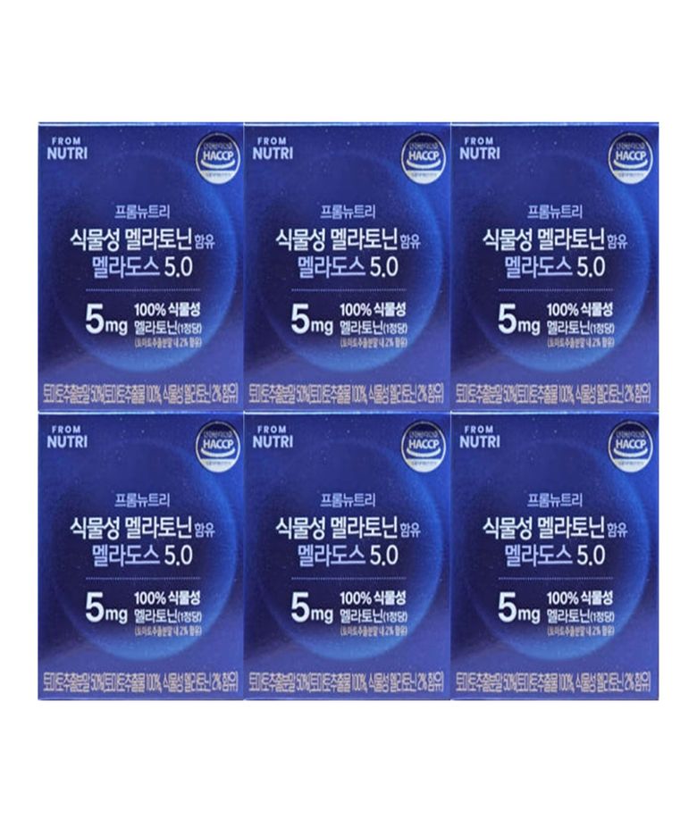 프롬뉴트리 멜라딥도스 미국 식물성 멜라토닌 5mg 함유 6박스 (6개월분)