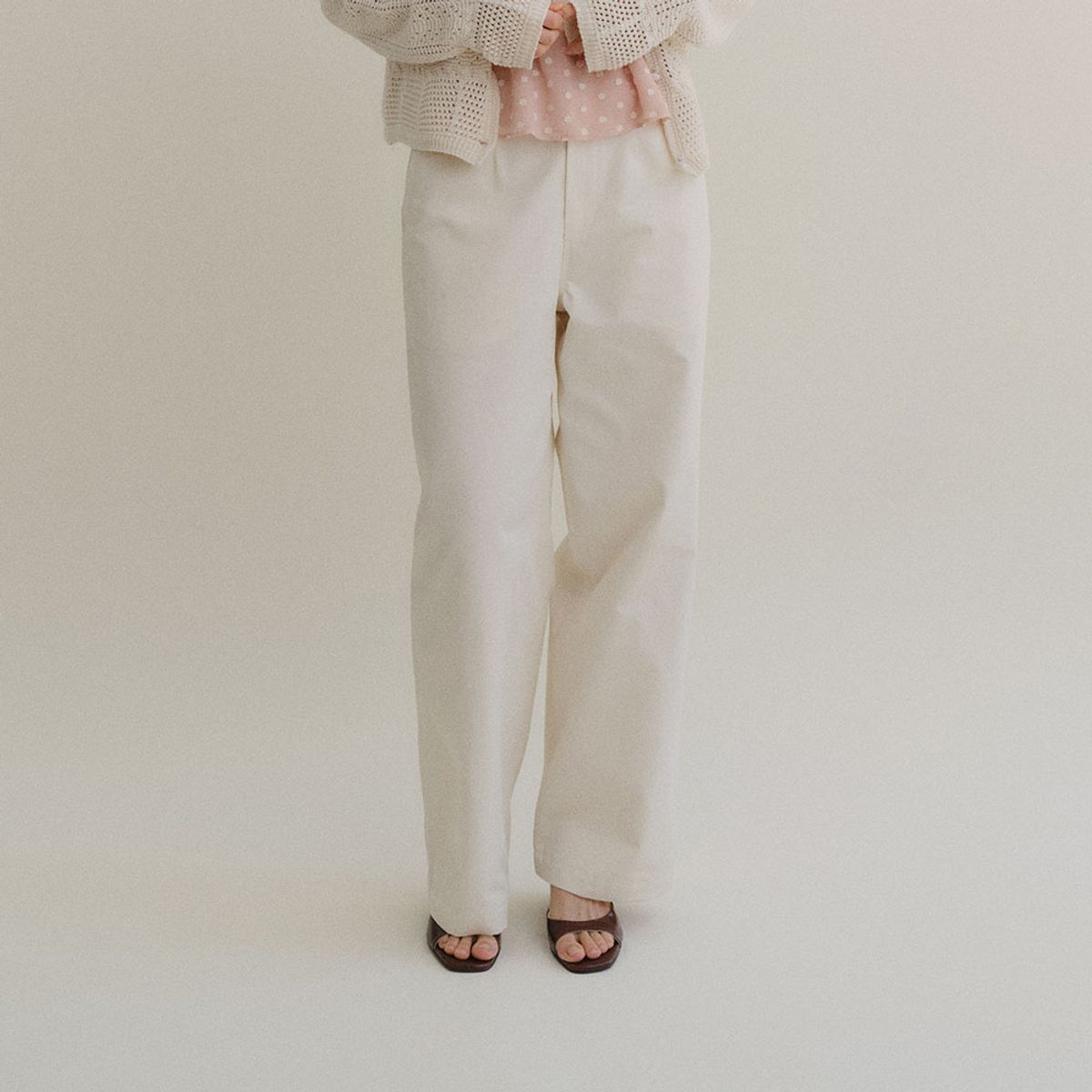 호와스(HOWUS) LEANN CHINO PANTS (CREAM)