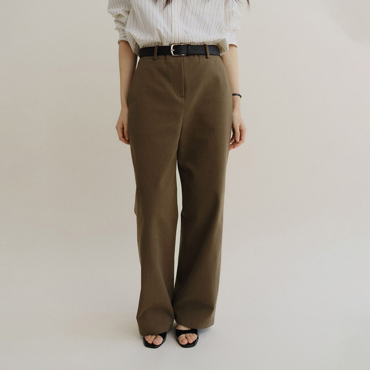 호와스(HOWUS) LOW COTTON PANTS (BROWN)