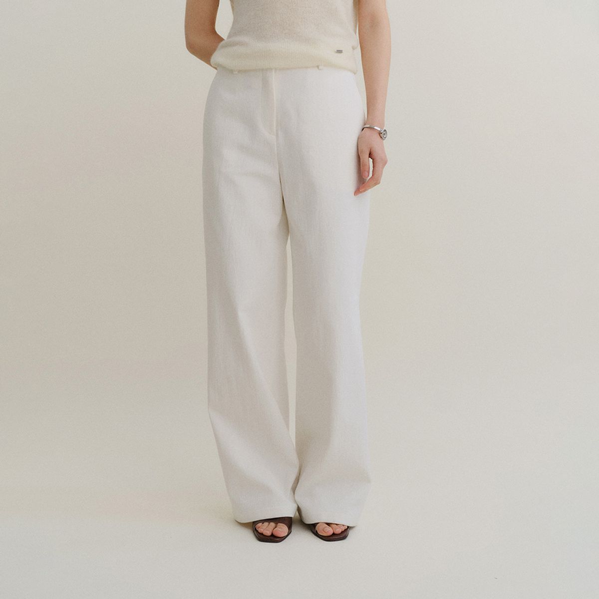 호와스(HOWUS) LOW COTTON PANTS (WHITE)