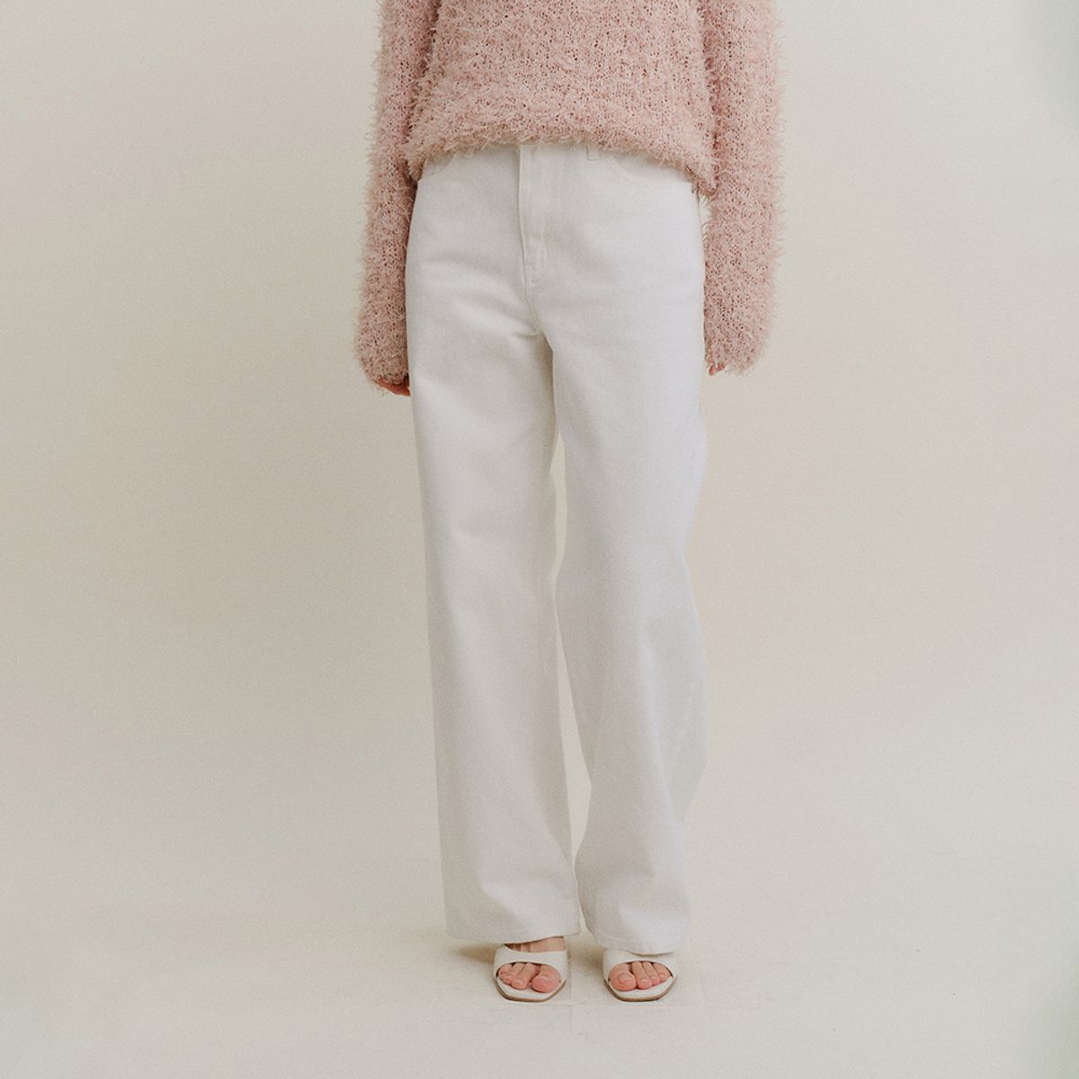 호와스(HOWUS) LOW-RISE DENIM (IVORY)