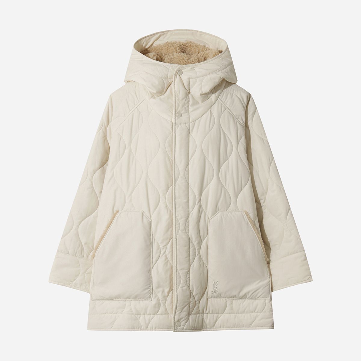 디오디(DOD) 여성) 퀼팅 신슐레이트 후드 자켓(IVORY)