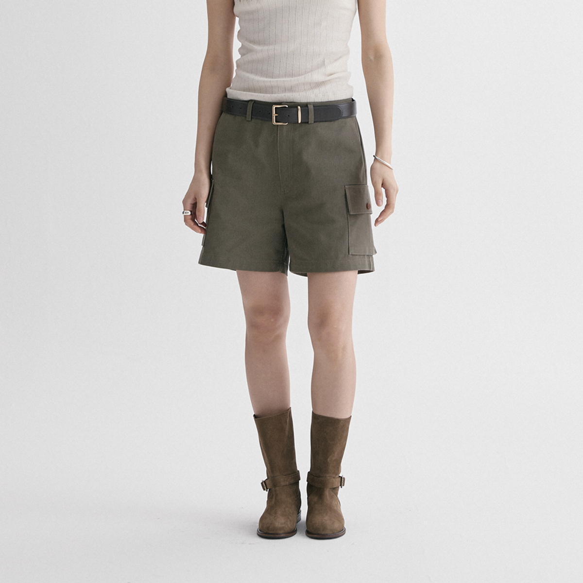 호와스(HOWUS) PALEY CARGO SHORTS PANTS (KHAKI)