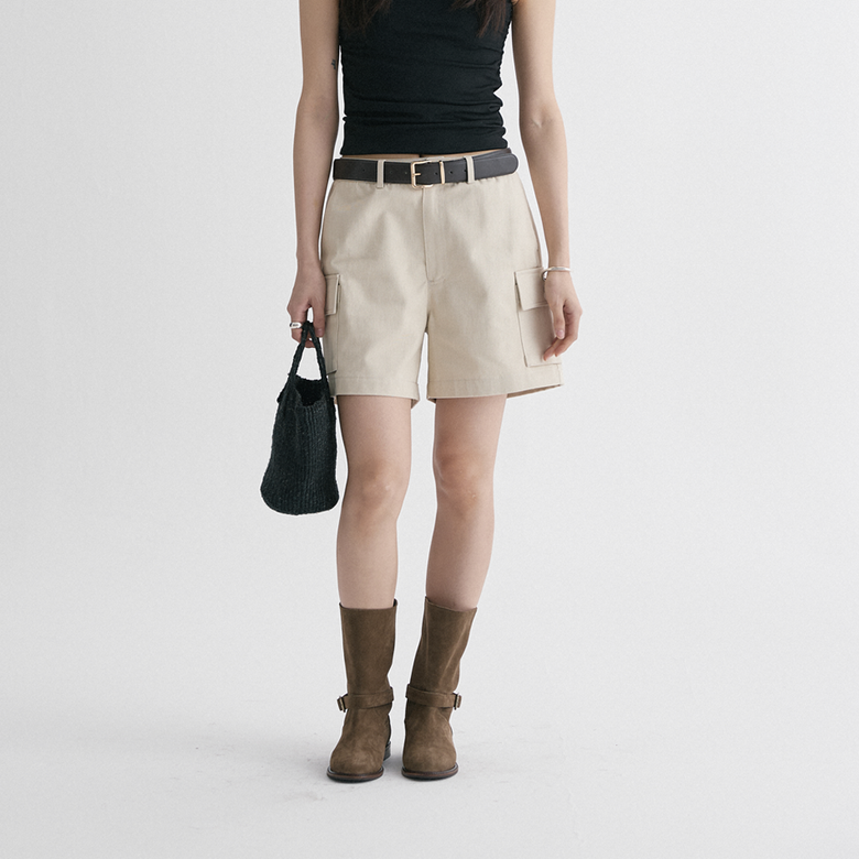 PALEY CARGO SHORTS PANTS (CREAM)