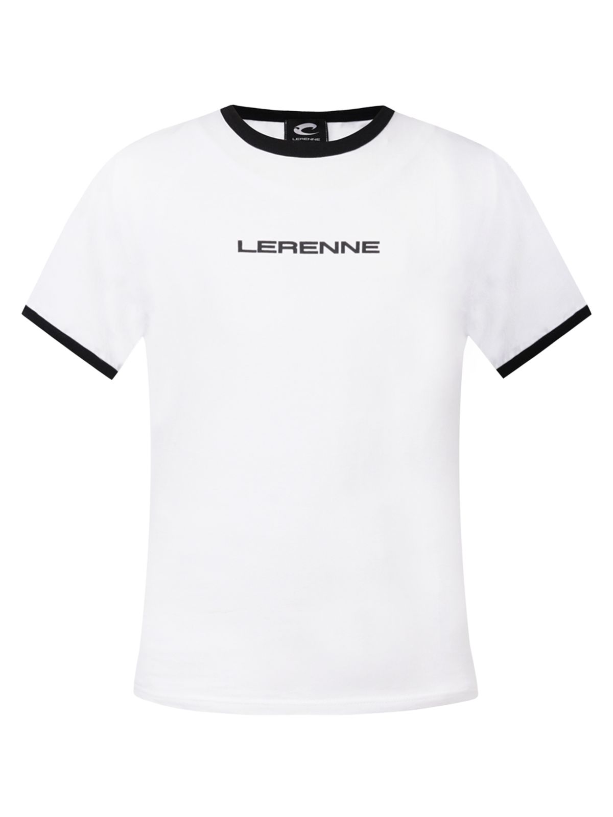 르렌느(LERENNE) Ringer Slim Fit T-Shirt - White