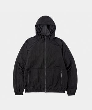 쉘 윈드 파이핑 바람막이 자켓 블랙
