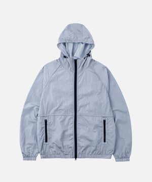쉘 윈드 파이핑 바람막이 자켓 스카이블루